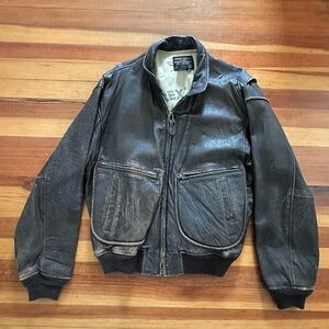 VINTAGE 1987 U.S. Navy Aviator G-2 Leather Jacket